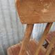 Scandinavian solid wooden high back spindle chairs, set of 4
