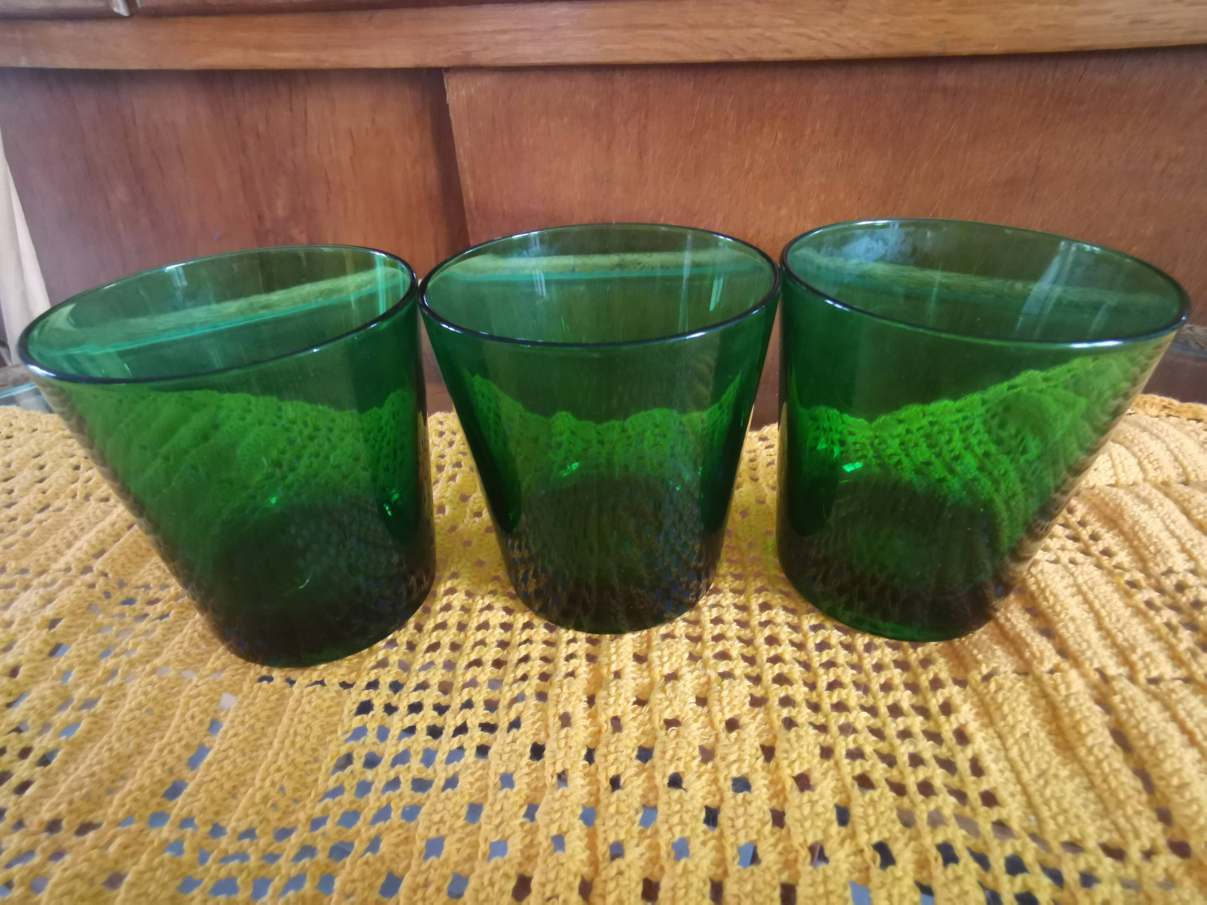 10 Water glasses DUBONNET piece louis gold vintage art deco design PN France