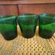 10 Water glasses DUBONNET piece louis gold vintage art deco design PN France