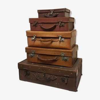 Series of suitcases