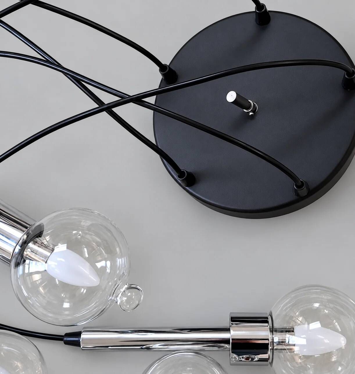 Abo Randers cascade 5 drop lamp for A/S Denmark 1970s