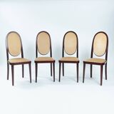 Thonet highback velvet chairs no 567 by Otto Prutscher