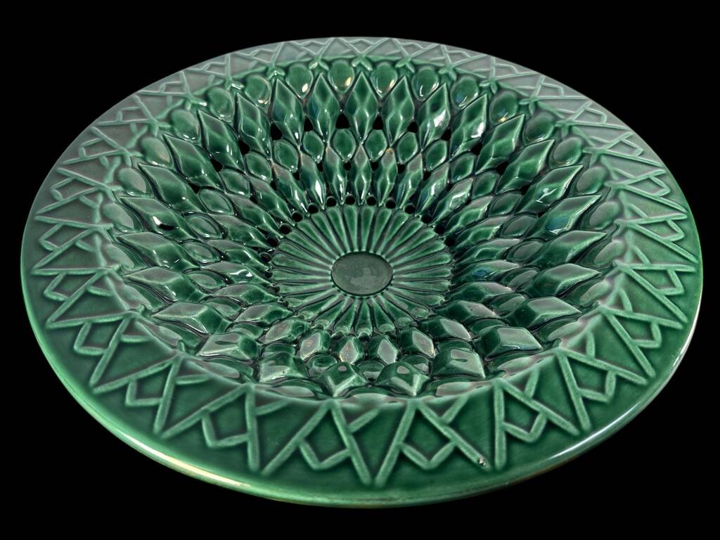 Vintage openwork ceramic cup signed 1950 XL