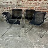 Pénéloppe armchairs (set of 4) by charles pollock for castelli 80's