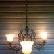 Antique, rare and important gas chandelier from the Napoléon III period and style, weighing 4.8 kg.