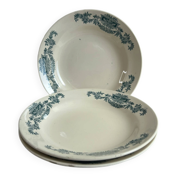 Assiette creuse Longchamp Lutèce en terre de fer