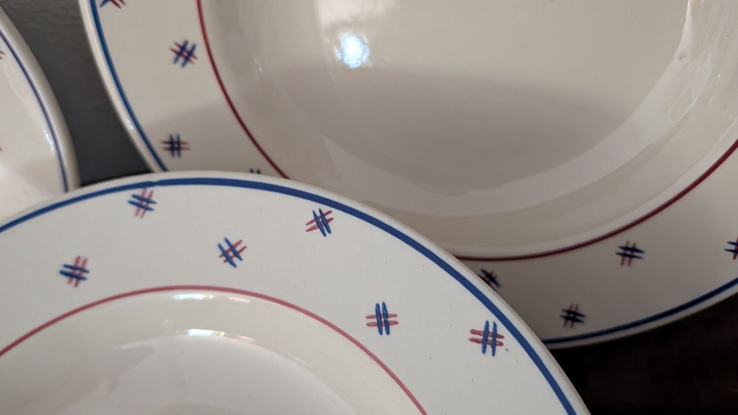 K&G Lunéville Pierre deep plates from the 1930s