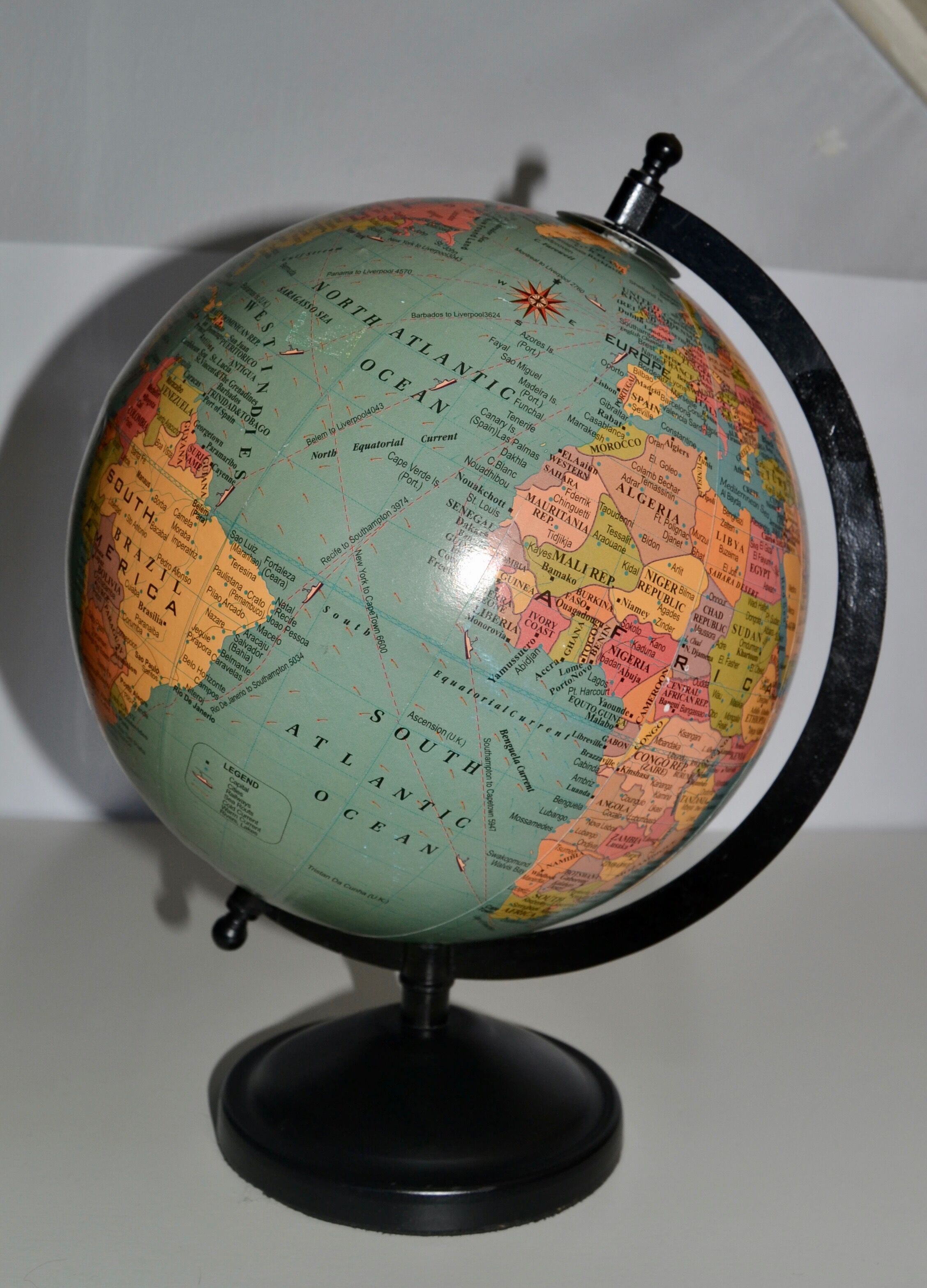 Wooden globe