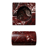 Brutalist marble ashtray and cigar holder.