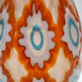 Rare Orange Murano Glass Vase by Ercole Barovier model "Rotellati", Italy