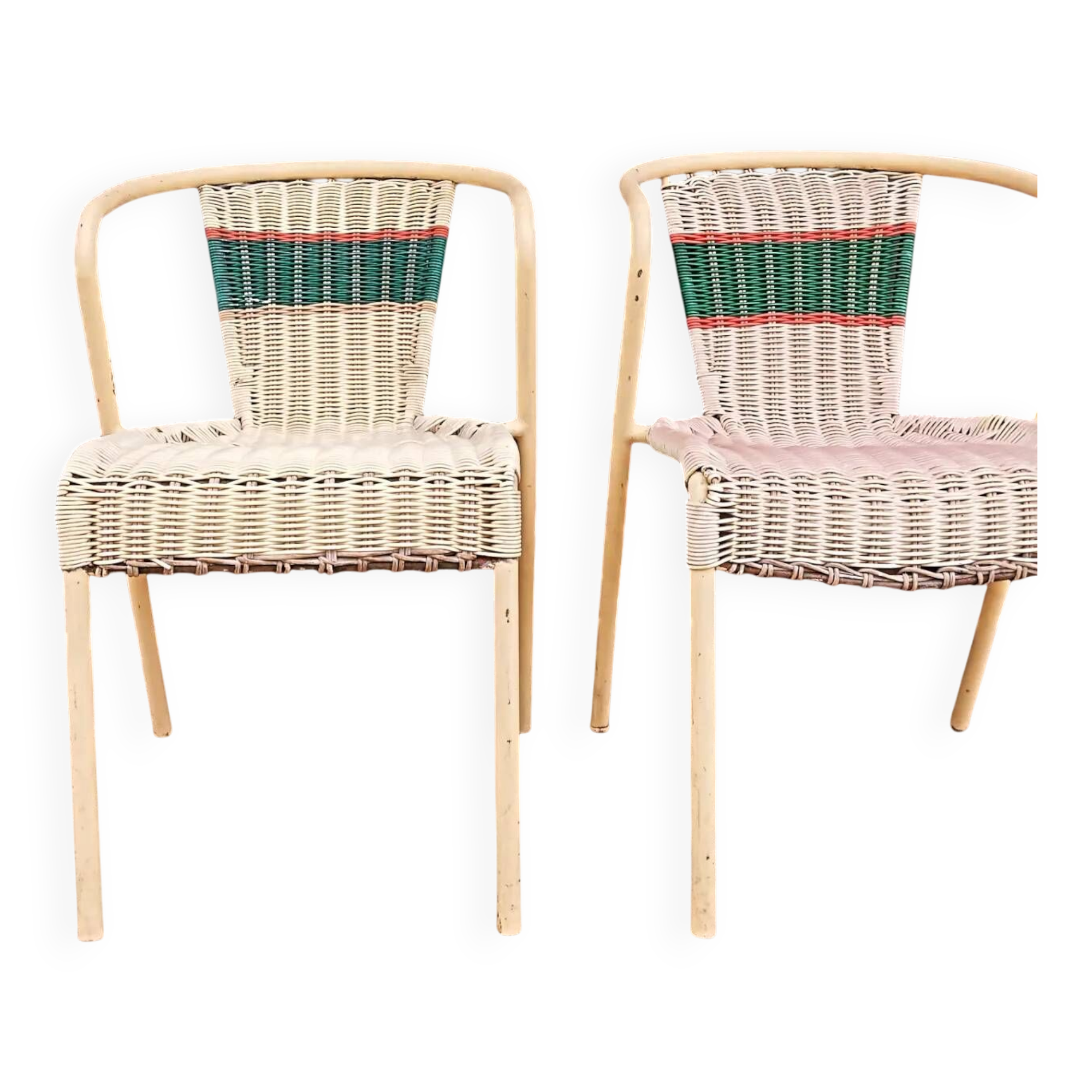 Scoubidou chairs x2