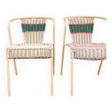 Scoubidou chairs x2