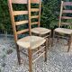 Set de4 chaises paillées