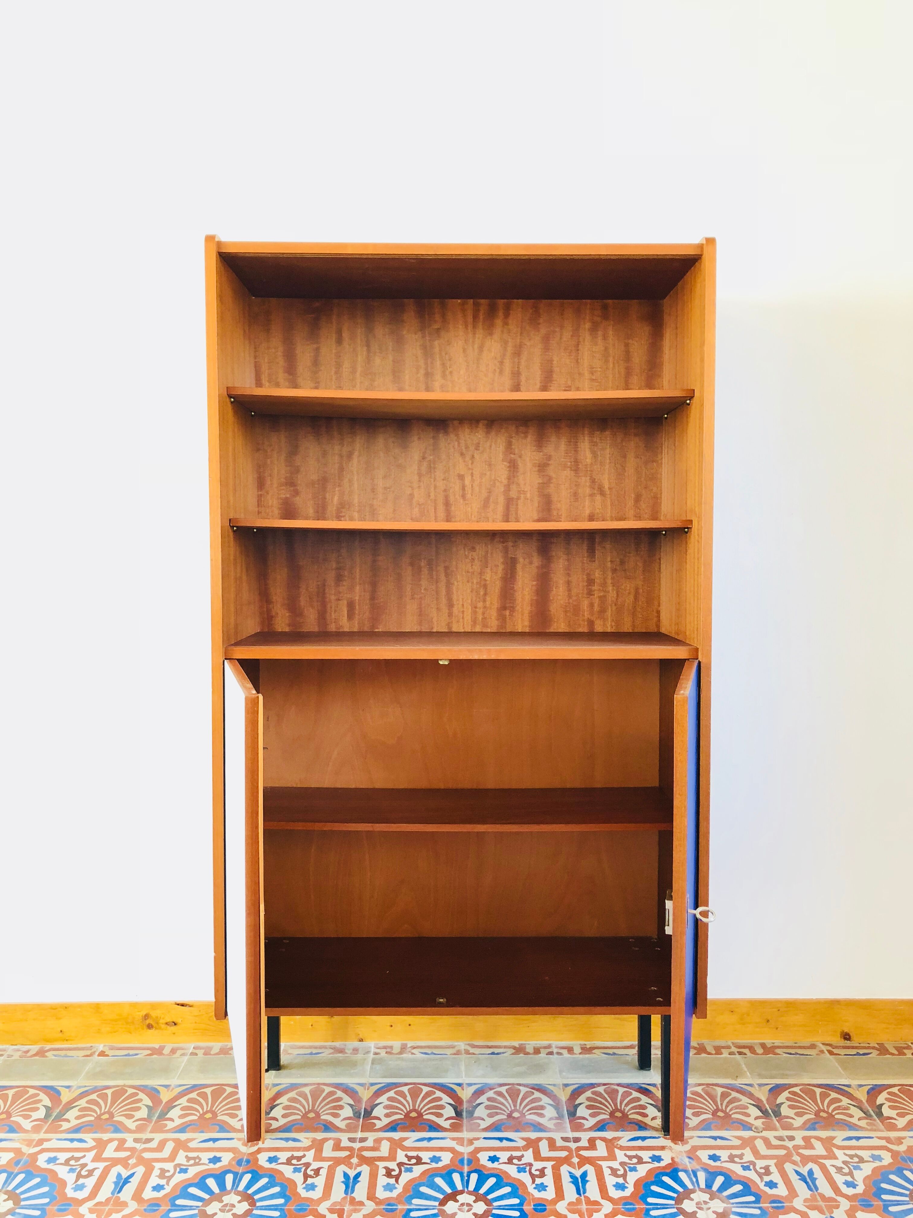 Vintage teak library 1960