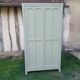 Parisian wardrobe with 2 doors and 3 shelves in Luxembourg green.