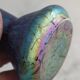 Vase in iridescent Glass Art new of PEACKOCK