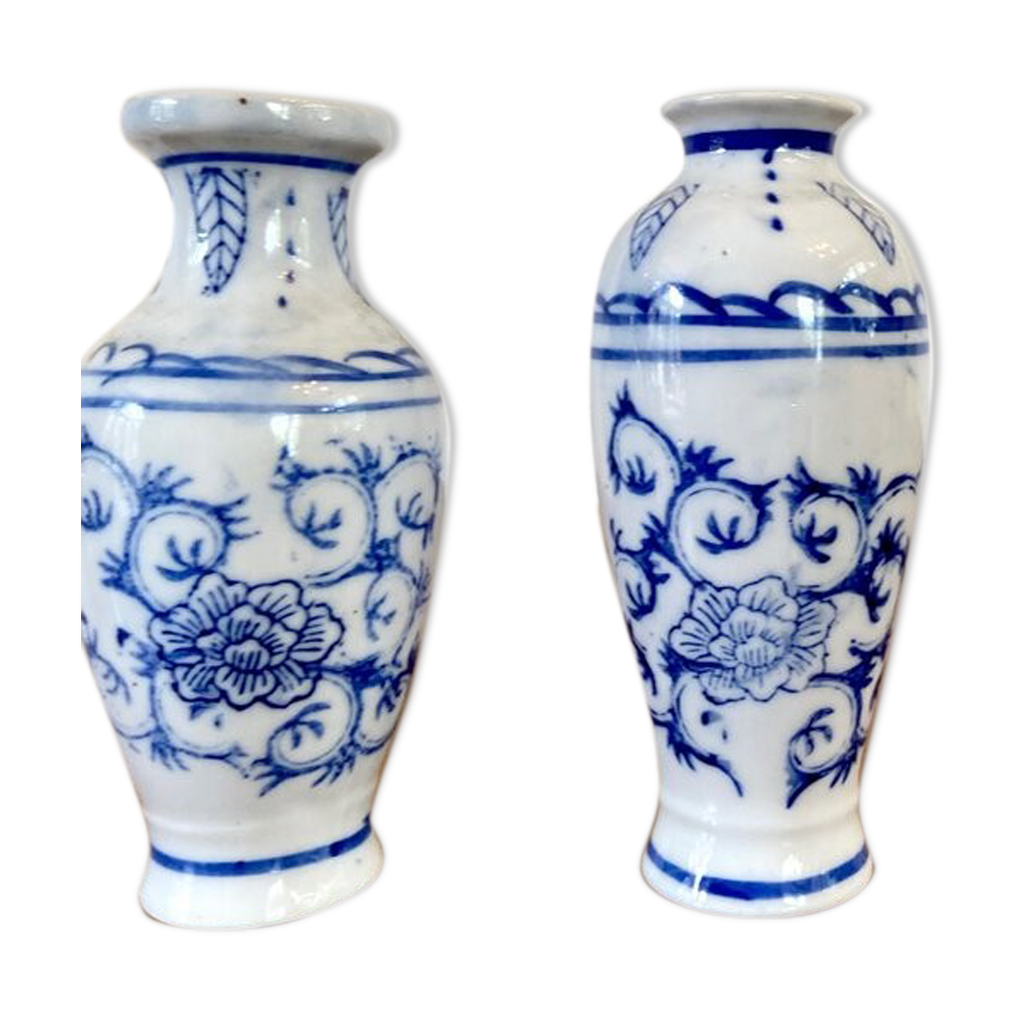 Pair of porcelain soliflores