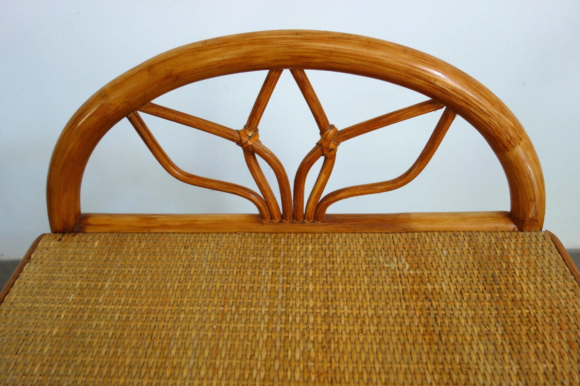 Vintage rattan bedside