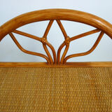 Vintage rattan bedside