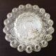 Round vintage bubbled glass ceiling light from the 60s and 70s