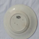 Digoin Sarreguemeines earthenware dessert plate month of July diam 18 cm