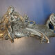 Large planter in gilded bronze Art nouvelles