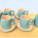 Tea and Coffee set ceramic Naj Oleari Massimo Iosa Ghini 80s