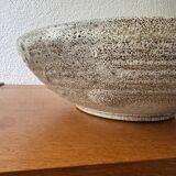 Large glazed stoneware bowl from the 60s