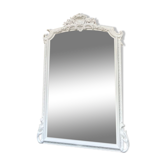 Miroir ancien à fronton 161cm/111cm