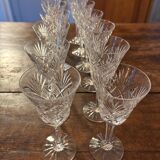 Set of 59 st louis style crystal glasses