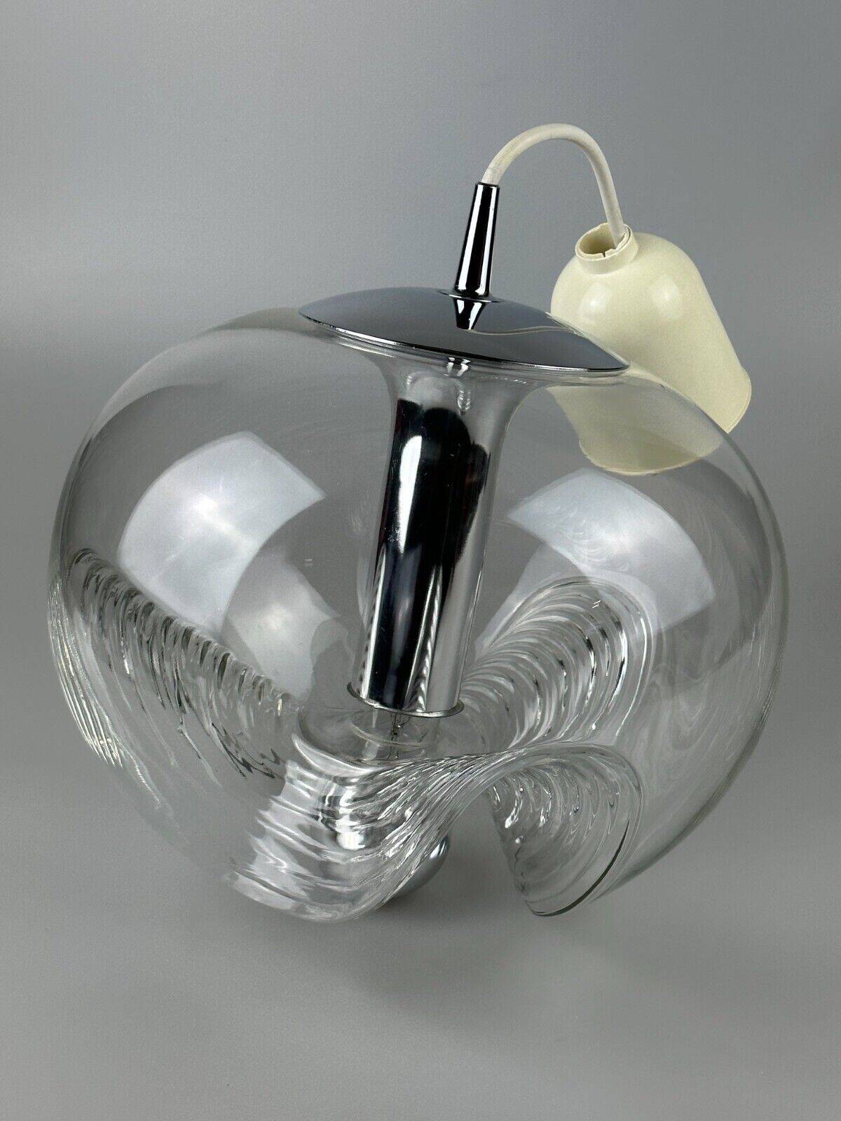 60s 70s ceiling lamp hanging lamp Peill & Putzler "Wave" Koch & Lowy Design