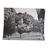 Anonymous silver photo orchard church south of france circa 1970