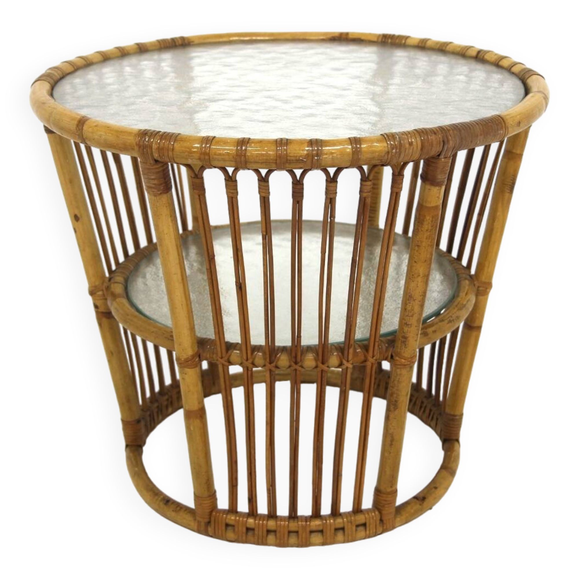 Scandinavian rattan coffee table, Sweden, 1970