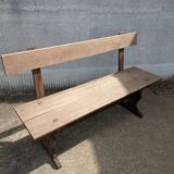Oak monastery bench