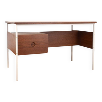 Bureau danois en teck du milieu du XXe siècle, années 1970.