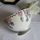 Old Bowl in Earthenware with Flower Decoration Marked underneath M
