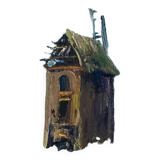 Pendant of hst paintings "landscape" by anna miszalska-gąsienica (1962)