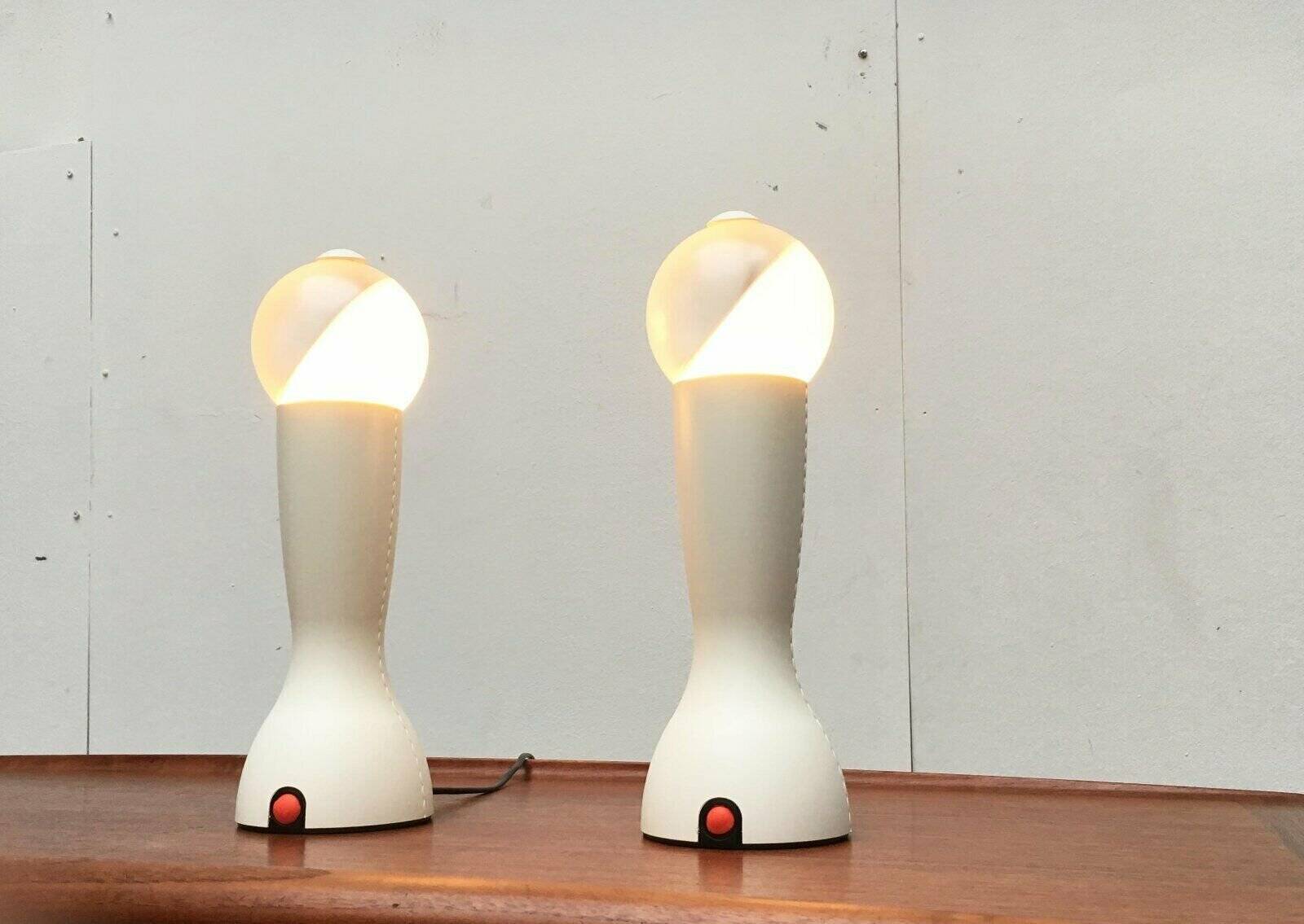 Gilda table lamps, Italian postmodern model by Silvia Capponi for Artemide, 1990s, set of 2.