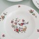 Lot de 6 assiettes creuses "oiseau de paradis " Sarreguemines