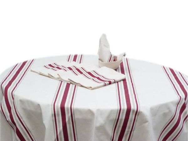 Nappe basque et 6 serviettes