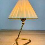 50s brass casserole lamp