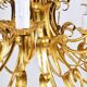 Hans Kögl XL Hollywood Regency golden wheat floral bouquet in iron, 1970s