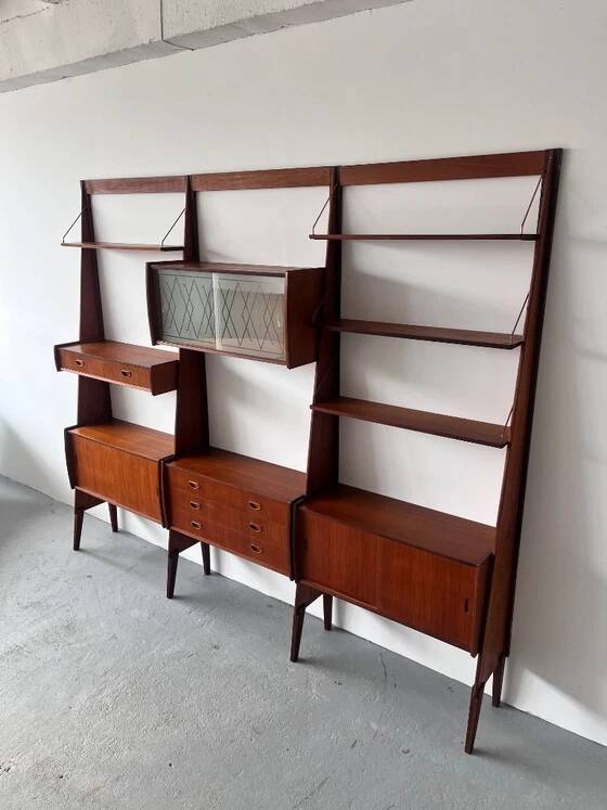 Panto Scandinavian Modular Bookcase, 1960’s Norway, Mid Century Teak