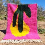 Handwoven Moroccan pure wool rug, size 150 x 250 cm