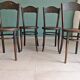 Rare set of 4 Jacob & Josef Kohn bistro chairs, bent wood, stamped 1900.