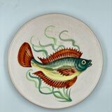 Old Vallauris hand-painted flat plate