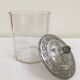 Old glass and silver metal candy