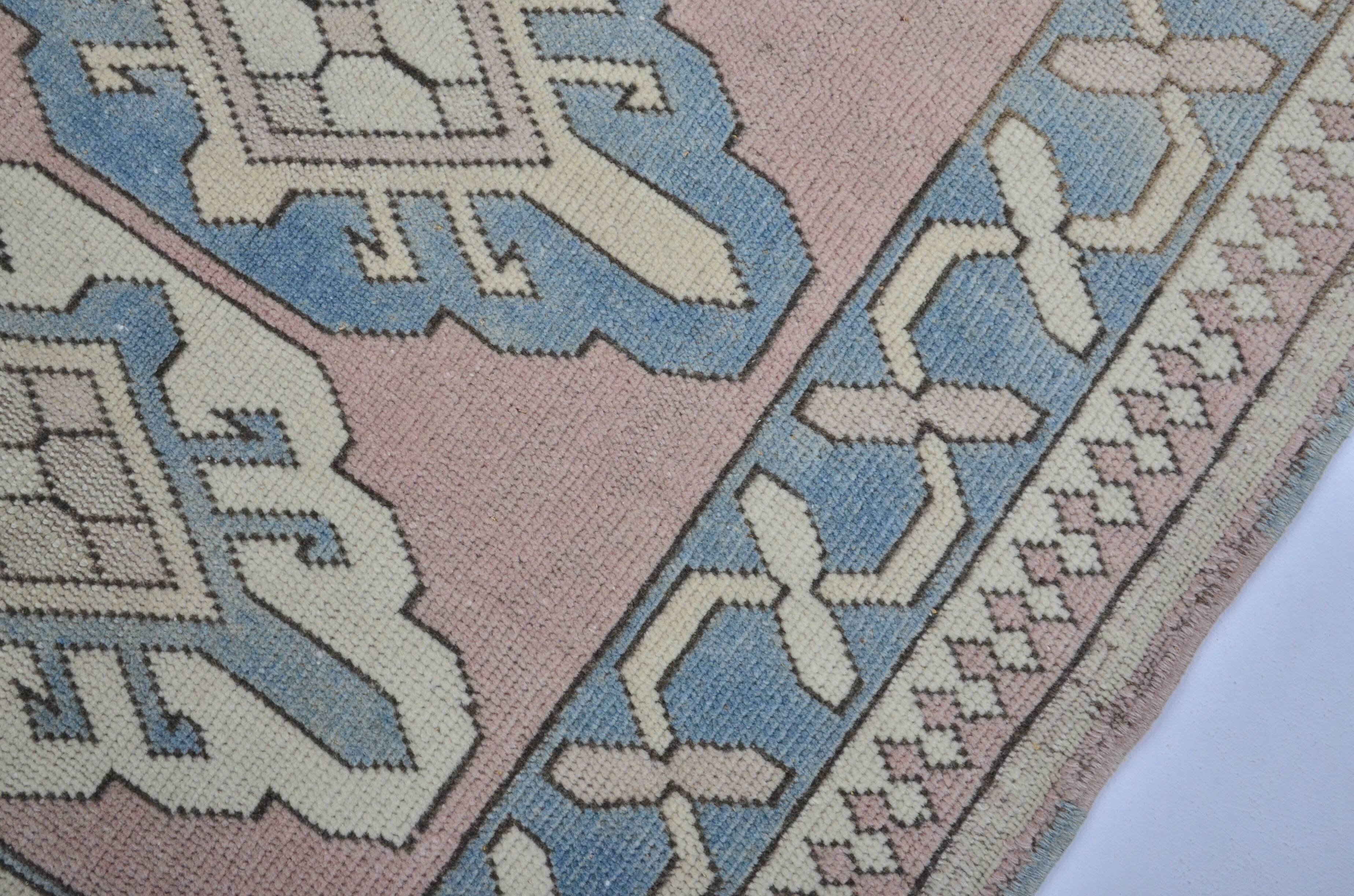 Wool Antique Turkish Wool Vintage Carpet sku 3569