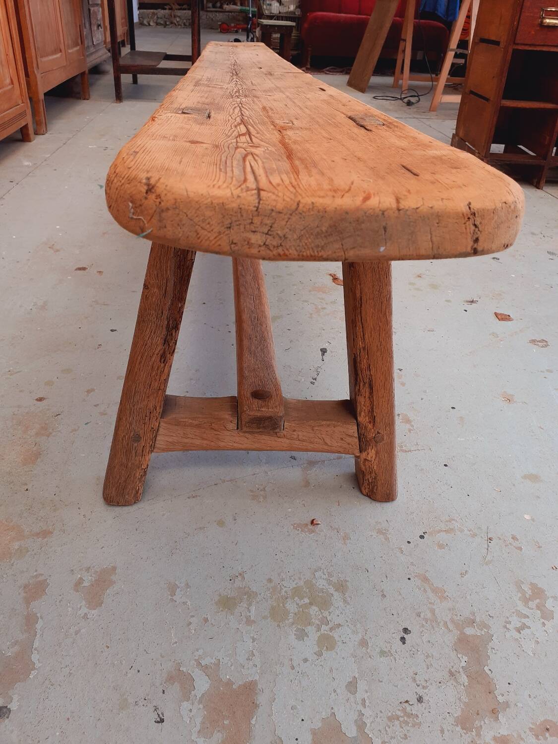 Farm bench.