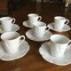 Limoges fine porcelain coffee cups and saucers